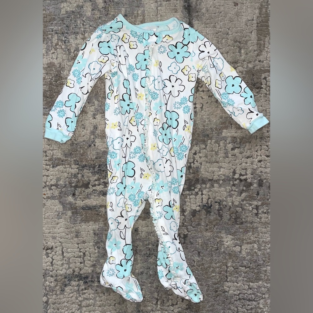 Gerber floral footie onesie